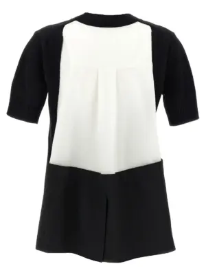 Patchwork sweater 2507849004 SACAI Black