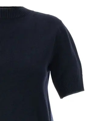 Patchwork sweater Woman SACAI Blue