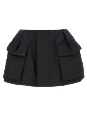 Cargo skort SACAI Black