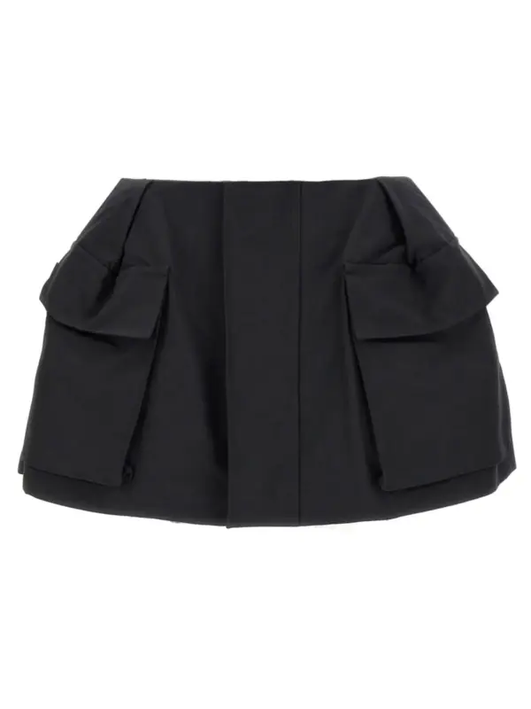 Cargo skort SACAI Black