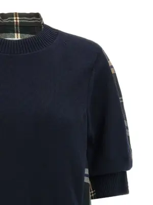 Knitted panel shirt Woman SACAI Multicolor