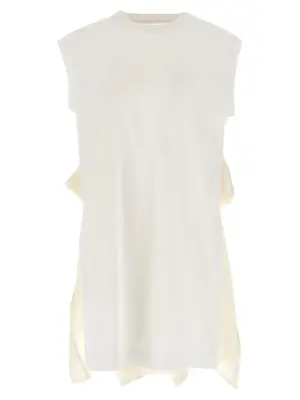 Pleated t-shirt SACAI White