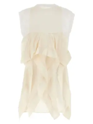 Pleated t-shirt 2507914101 SACAI White