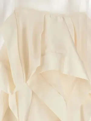 Pleated t-shirt 100% cotton SACAI White