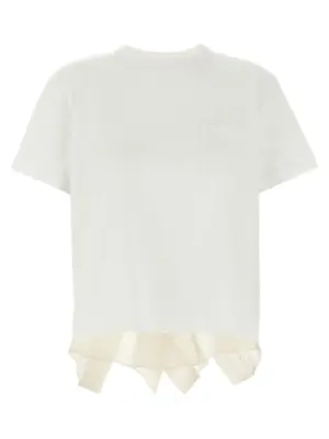Flounced T-shirt SACAI White