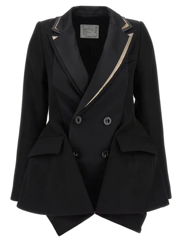 Multilayer blazer SACAI Black