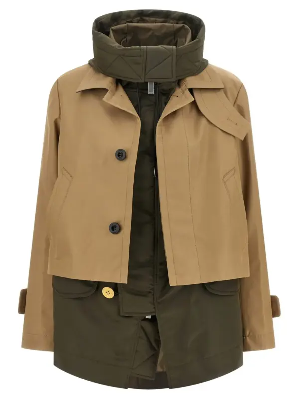 Double layer jacket SACAI Multicolor