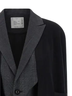 Double layer cardigan Woman SACAI Black