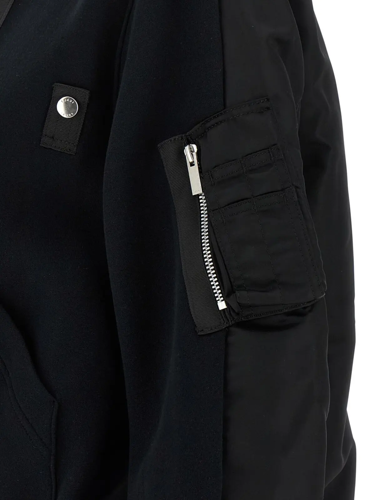 Худі Sponge Sacai Чорний 4 'Sponge' hoodie 62% cotton