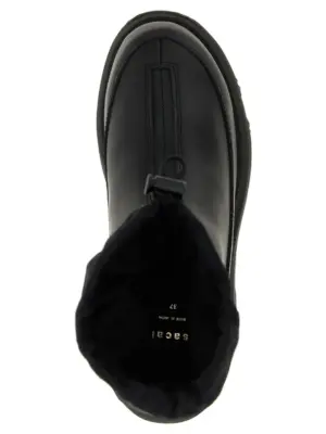 'Zip Up Boots' ankle boots 100% nylon SACAI Black