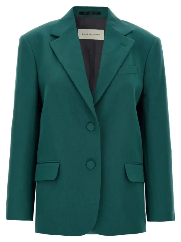'Birdy' blazer DRIES VAN NOTEN Green