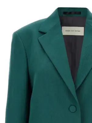 'Birdy' blazer Woman DRIES VAN NOTEN Green