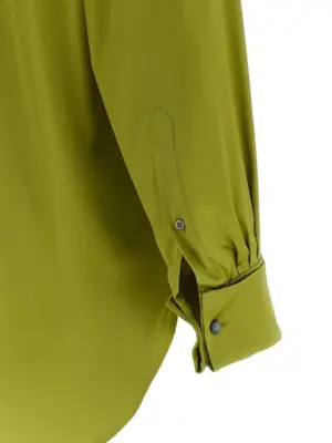 'Corsala' shirt 94% silk 6% elastane DRIES VAN NOTEN Green