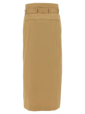 'Seaches Long' skirt 2510108161147103 DRIES VAN NOTEN Beige