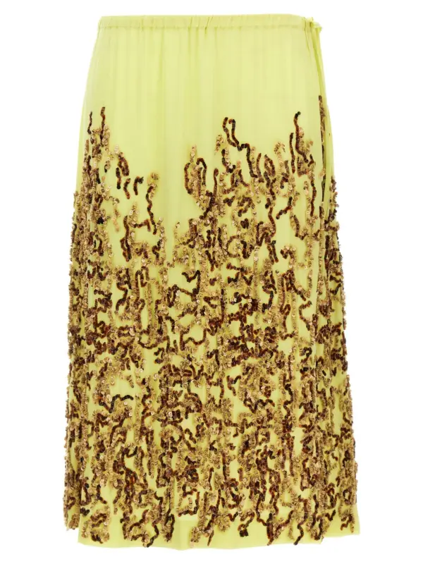 'Salga' skirt DRIES VAN NOTEN Yellow