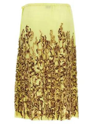 'Salga' skirt 2510108371486201 DRIES VAN NOTEN Yellow
