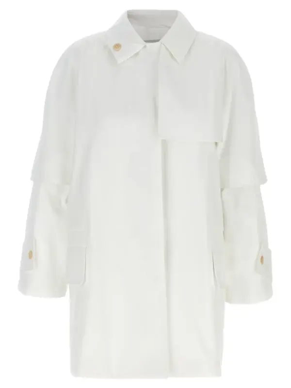 'Baba' trench coat MAX MARA White