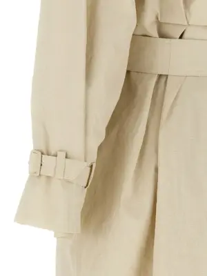 'Ronco' trench coat 100% flaxlinen MAX MARA Beige