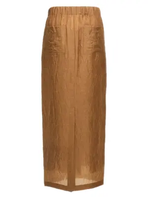 'Aeroso1234' skirt 2511101293600002 MAX MARA Brown