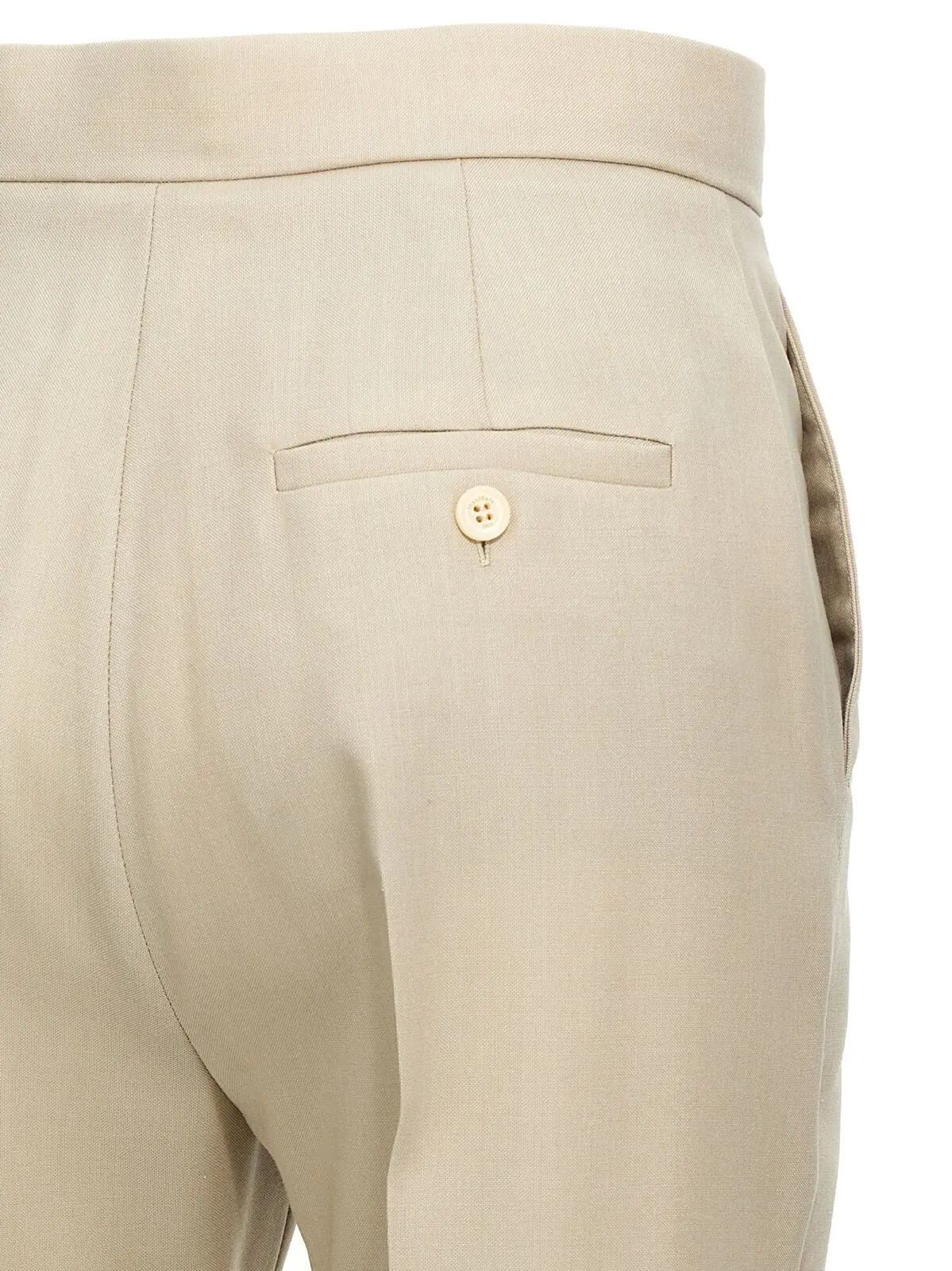 Штани Max Mara Turbigo Бежеві 4 'Turbigo' pants 71% virgin wool 18% mohair wool 11% silk MAX MARA Beige