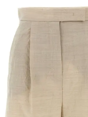 'Abisso1234' shorts Woman MAX MARA Beige