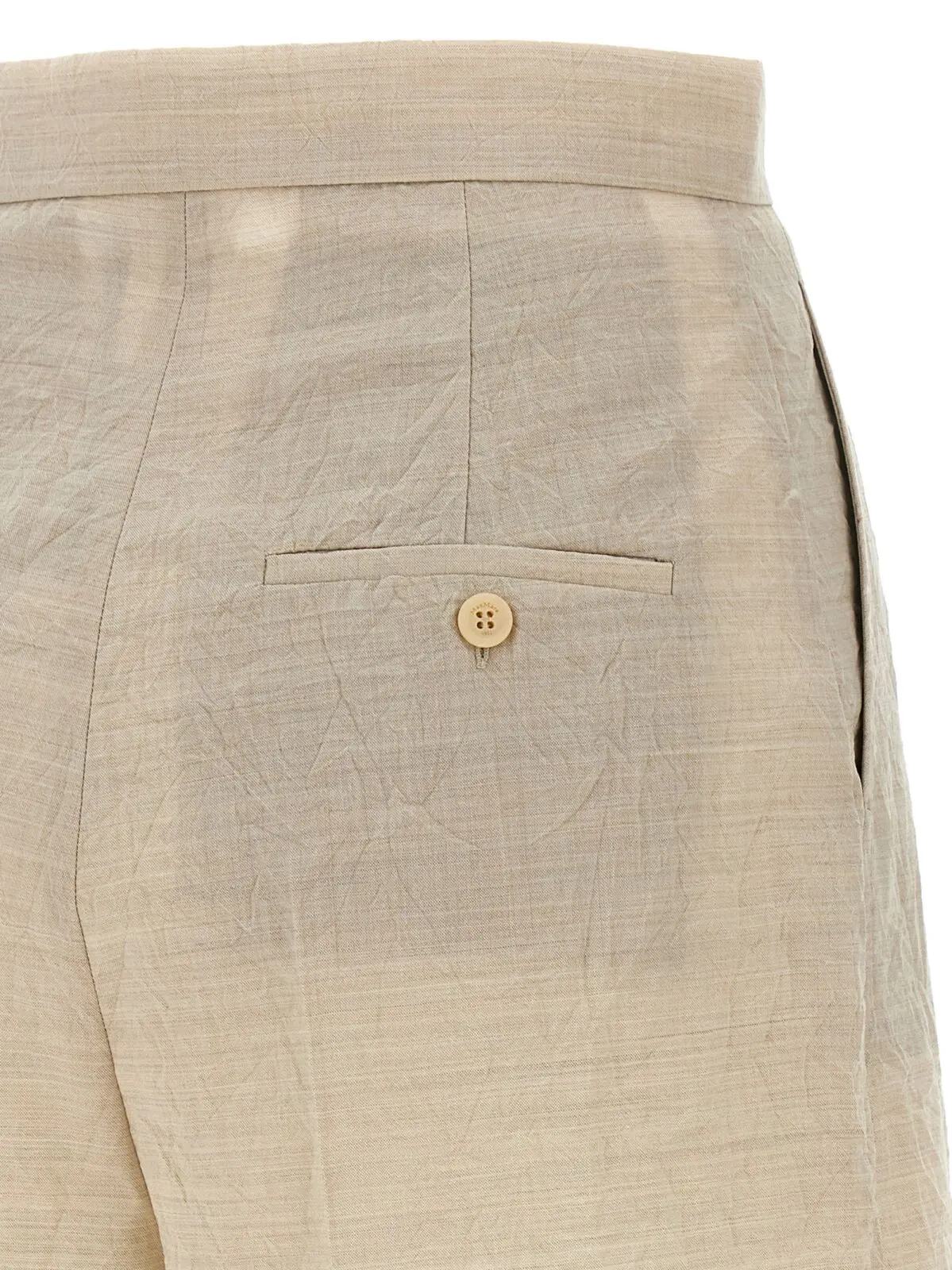Шорти Abisso1234 Max Mara Бежеві 4 'Abisso1234' shorts 100% virgin wool MAX MARA Beige