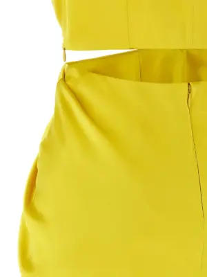 'Panaro' dress 100% silk MAX MARA Yellow