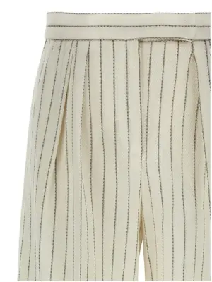 'Clarion' pants Woman MAX MARA White