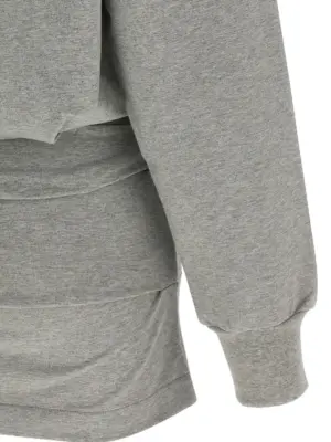 Draped mini dress 96% cotton