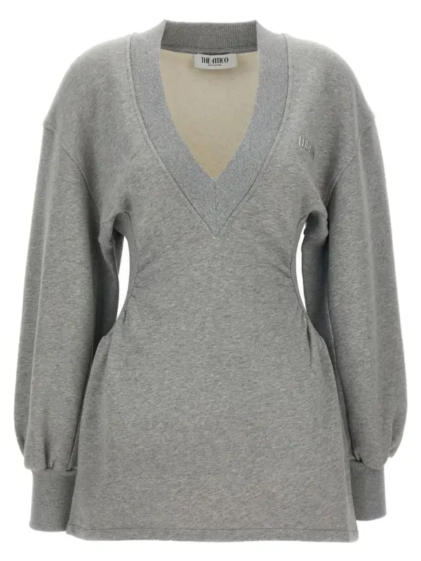 Sweatshirt dress THE ATTICO Gray