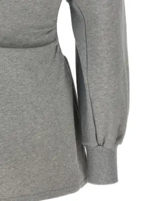 Sweatshirt dress 100% cotton THE ATTICO Gray