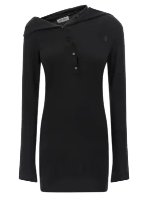 Cashmere wool dress THE ATTICO Black