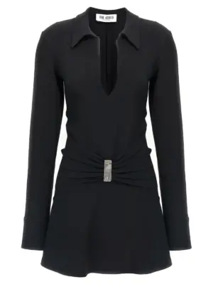 Mini polo dress THE ATTICO Black