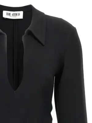 Mini polo dress Woman THE ATTICO Black