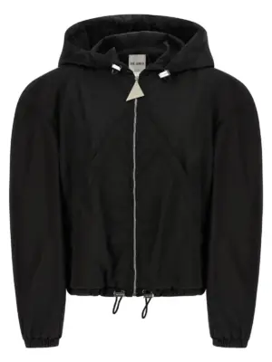 Maxi hood bomber jacket THE ATTICO Black