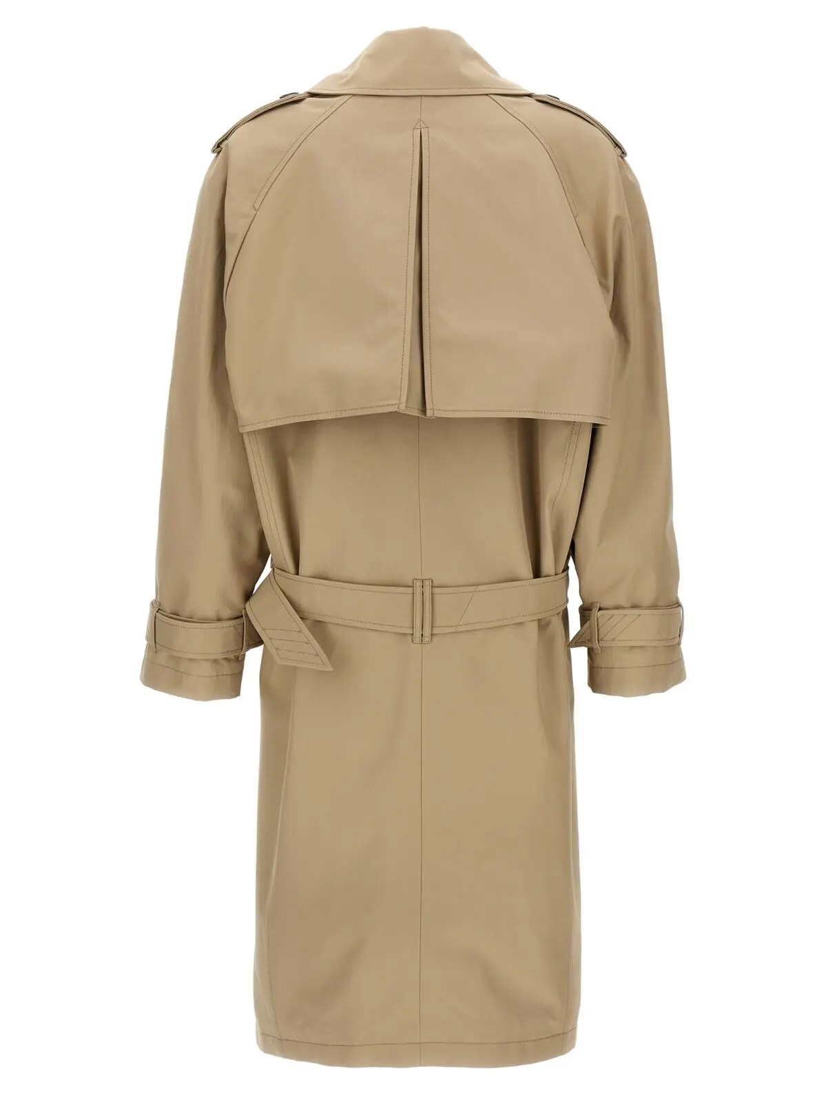 Тренч The Attico Cotton Бежевий 2 Cotton trench coat 251WCC00085198 THE ATTICO Beige