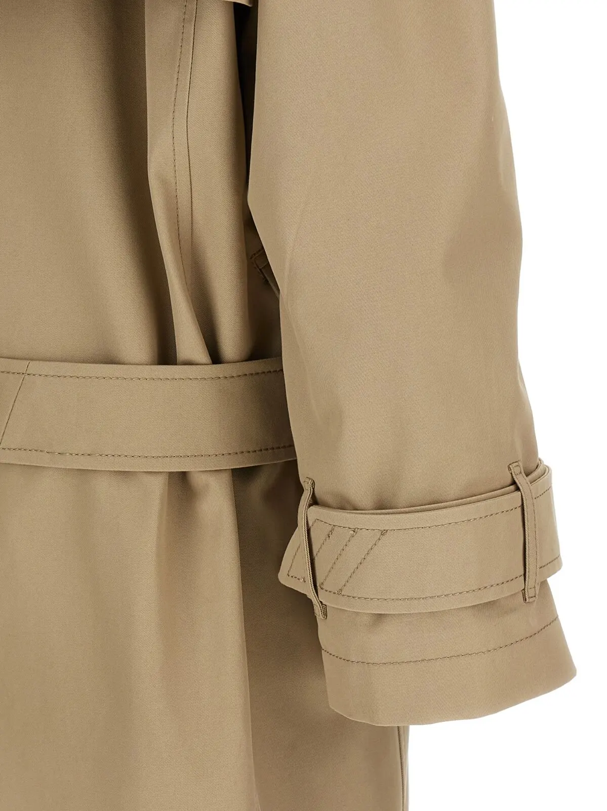 Тренч The Attico Cotton Бежевий 4 Cotton trench coat 100% cotton THE ATTICO Beige