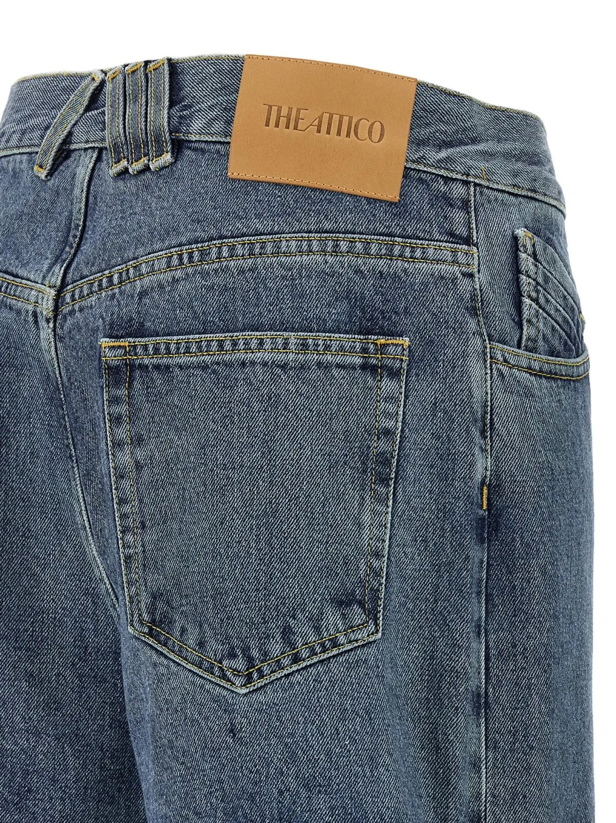 Джинси The Attico Cut-out Блакитні 4 Cut-out jeans 100% cotton THE ATTICO Light Blue