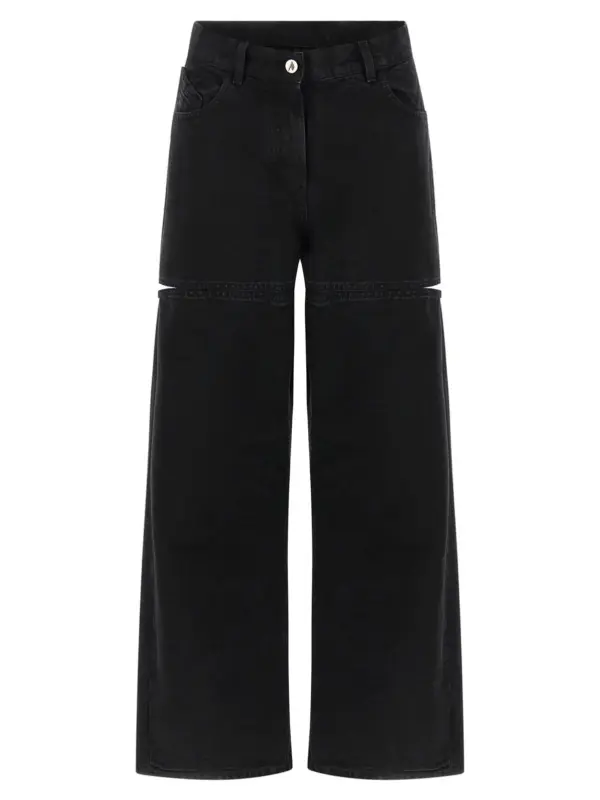Cut-out jeans THE ATTICO Black