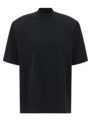Maxi shoulder strap t-shirt THE ATTICO Black