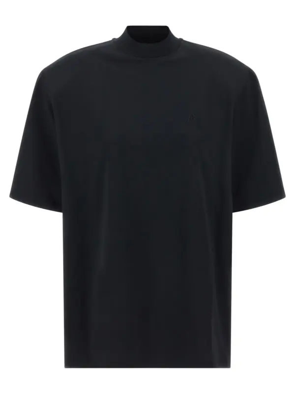 Maxi shoulder strap t-shirt THE ATTICO Black