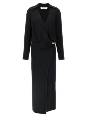 Wrap dress THE ATTICO Black