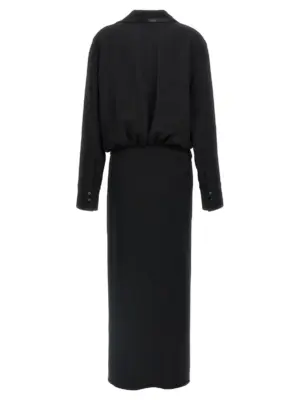 Wrap dress 251WCW00242100 THE ATTICO Black