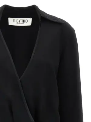 Wrap dress Woman THE ATTICO Black