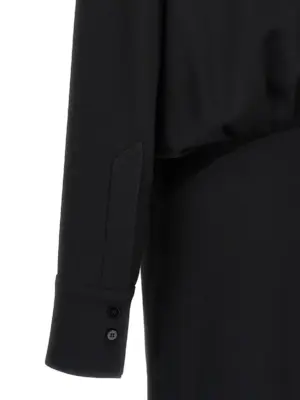 Wrap dress 50% acrylic 50% viscose THE ATTICO Black