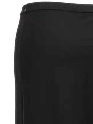 'Vernice' skirt 84% viscose 11% polyamide 5% elastane MAX MARA Black