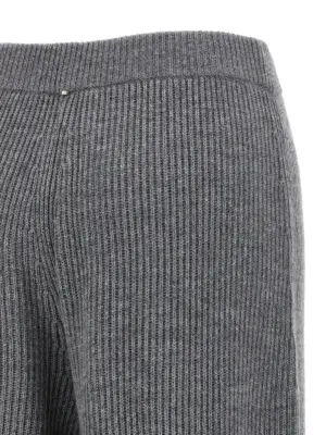 'Sella' pants 80% wool 20% cashmere SPORTMAX Gray