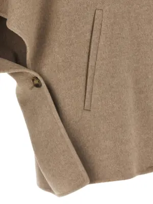 'Derrik' cape 100% cashmere MAX MARA Beige