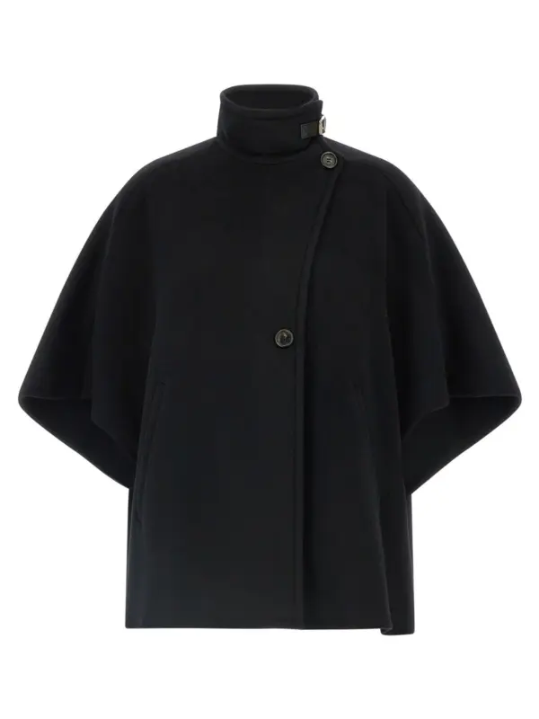 'Derrik' cape MAX MARA Black