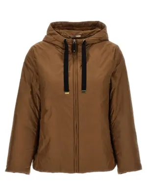 'Greenh' down jacket MAX MARA THE CUBE Brown